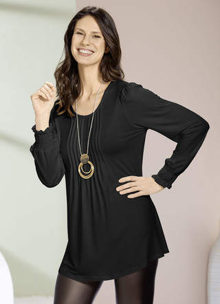 Shirttuniek met mooie manchetten