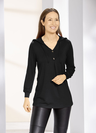 Shirt tuniek met capuchon