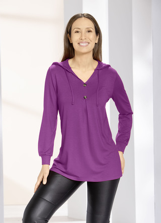 Shirt tuniek met capuchon