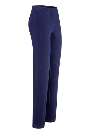 jersey broek in denim look