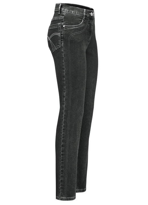 Hosen mit Knopf- und Reißverschluss - Jeans, in Größe 017 bis 092, in Farbe SCHWARZ Ansicht 1