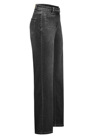 Jeans met modieuze zakken aan de voorkant