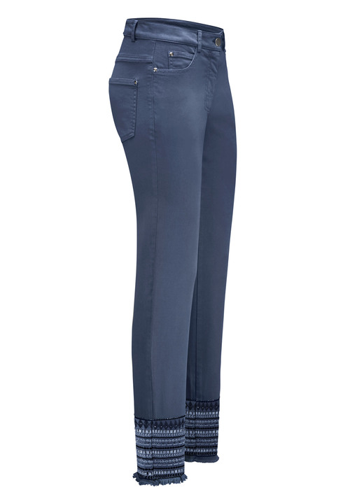 Broeken - Broek met uitgebreid borduurwerk in etnische stijl, in Größe 017 bis 050, in Farbe BLAU Ansicht 1