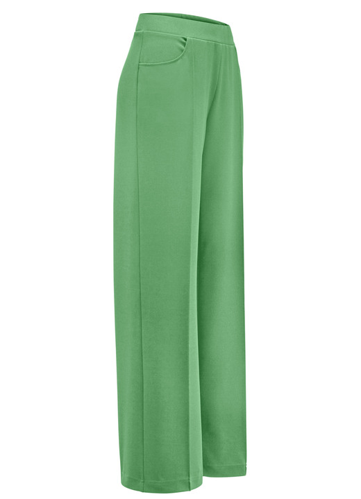 Broeken met elastische band - Broek in een modieuze wijdte Broeken met elastische band - Broek in een modieuze wijdte, in Größe 018 bis 052, in Farbe GROEN