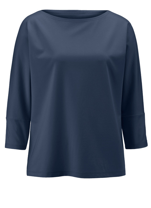 3/4-mouw - Shirt met ronde halslijn 3/4-mouw - Shirt met ronde halslijn, in Größe 036 bis 052, in Farbe MARINE