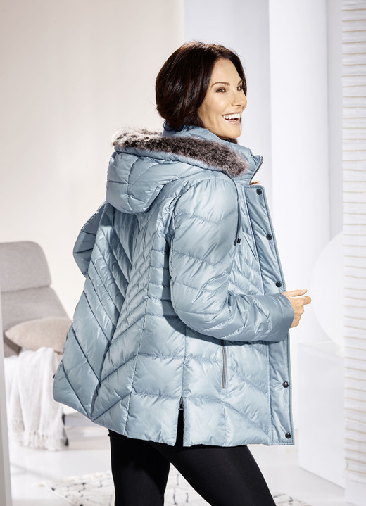Winterjacks - Jas met ritssluiting bij de zijsplitten Winterjacks - Jas met ritssluiting bij de zijsplitten, in Größe 036 bis 052, in Farbe BLAUW