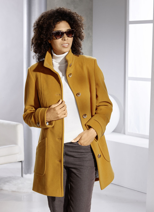 Wolljacken - Longjacke Wolljacken - Longjacke, in Größe 019 bis 054, in Farbe SAFRAN