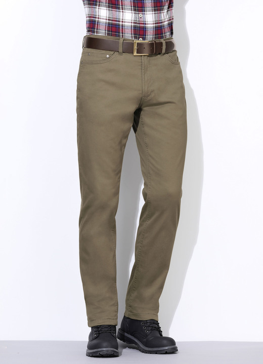Broeken - Comfortabele thermobroek in 3 kleuren, in Größe 024 bis 064, in Farbe KHAKI Ansicht 1