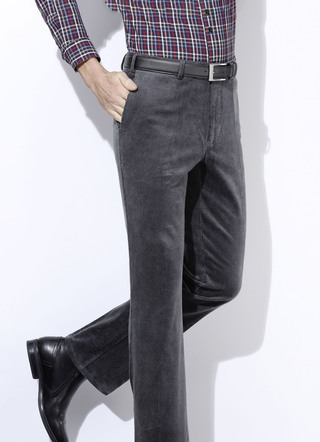 Corduroy broek met elastische tailleband in 3 kleuren