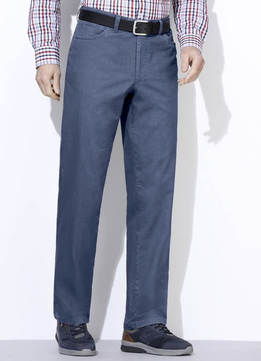 Broeken - Combinatievriendelijke broek in 4 kleuren Broeken - Combinatievriendelijke broek in 4 kleuren, in Größe 024 bis 064, in Farbe JEANSBLAUW