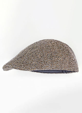 Platte pet van textiel