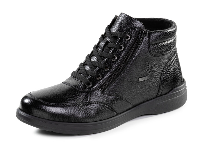 Stiefeletten - Schnür-Boots, in Größe 040 bis 045, in Farbe SCHWARZ Ansicht 1