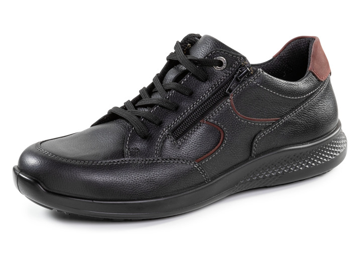 Slipper & Schnürschuhe - Schnürschuhe, in Größe 040 bis 046, in Farbe SCHWARZ-BORDEAUX Ansicht 1