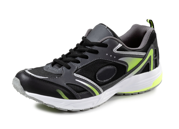 Slipper & Schnürschuhe - Schnürschuhe, in Größe 040 bis 047, in Farbe SCHWARZ-GRÜN Ansicht 1