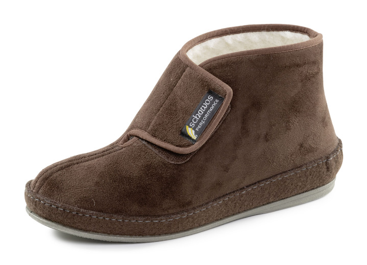 Hausschuhe - Stiefeletten, in Größe 040 bis 046, in Farbe BRAUN Ansicht 1