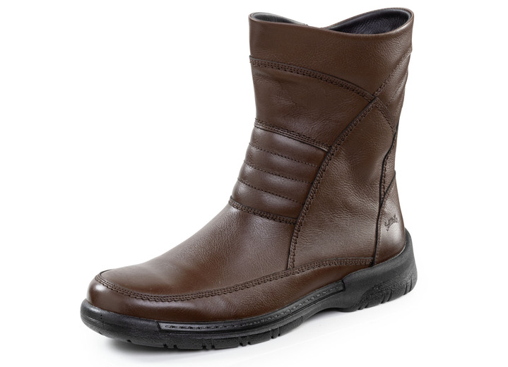 Stiefeletten - Stiefel, in Größe 040 bis 046, in Farbe MARONE Ansicht 1