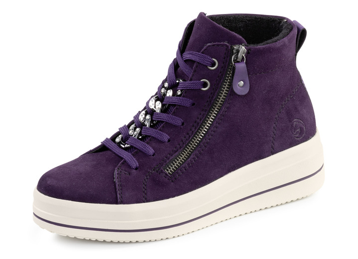 Stiefel & Stiefeletten - Booties, in Größe 036 bis 042, in Farbe LILA Ansicht 1