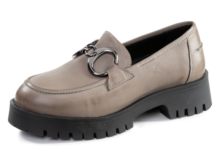 Slipper & Schnürschuhe - Loafer, in Größe 036 bis 041, in Farbe TAUPE Ansicht 1