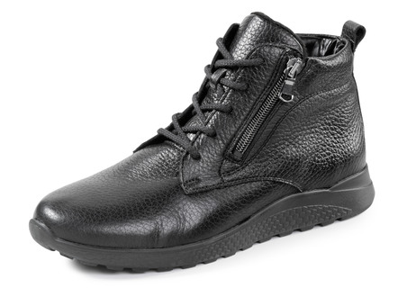 Waldläufer, comfortabele dames enkellaarsjes, winterschoenen, breedte H, gemaakt van hertenleer