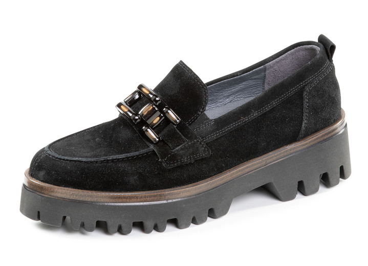 Weite H - Loafer, in Größe 3 1/2 bis 8, in Farbe SCHWARZ Ansicht 1