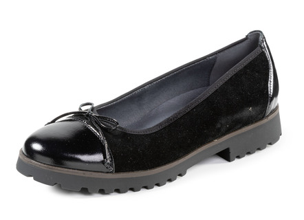 Waldläufer, elegante damesballerina's, breedte H, met uitneembaar voetbed
