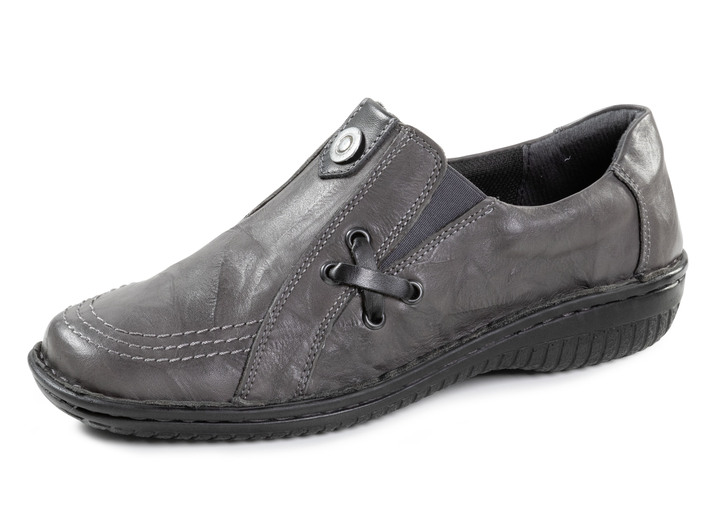 Elena Eden - Slipper, in Größe 036 bis 042, in Farbe GRAU-SCHWARZ Ansicht 1