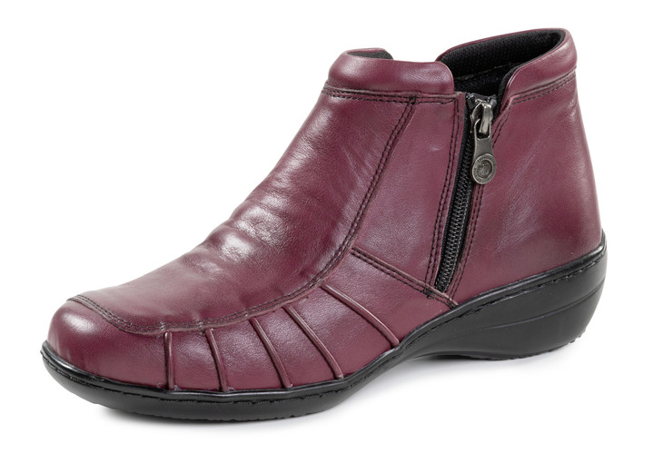 Stiefel & Stiefeletten - Booties, in Größe 036 bis 042, in Farbe BURGUND Ansicht 1