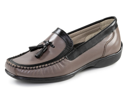 ELENA EDEN mocassinpantoffels van nappaleer
