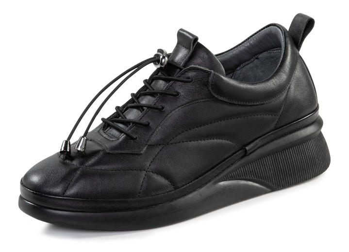 Instappers & veterschoenen - Gemini sneakers met decoratieve stiksels, in Größe 036 bis 042, in Farbe ZWART Ansicht 1