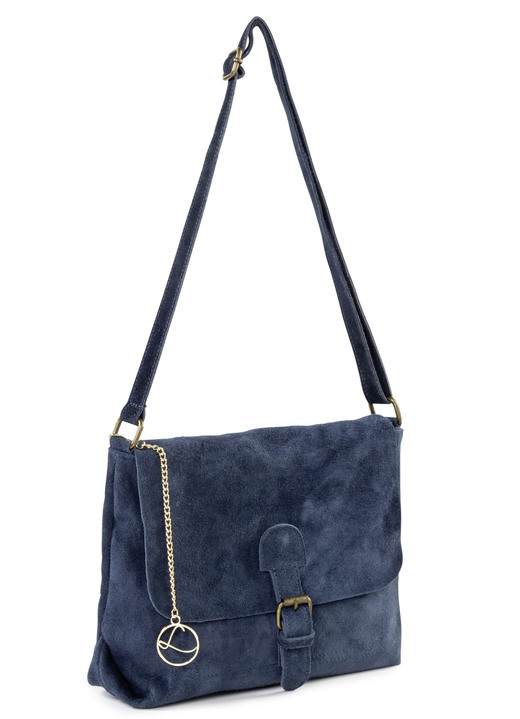 - Laurina tas met magneetsluiting en decoratieve strik, in Farbe DONKERBLAUW Ansicht 1