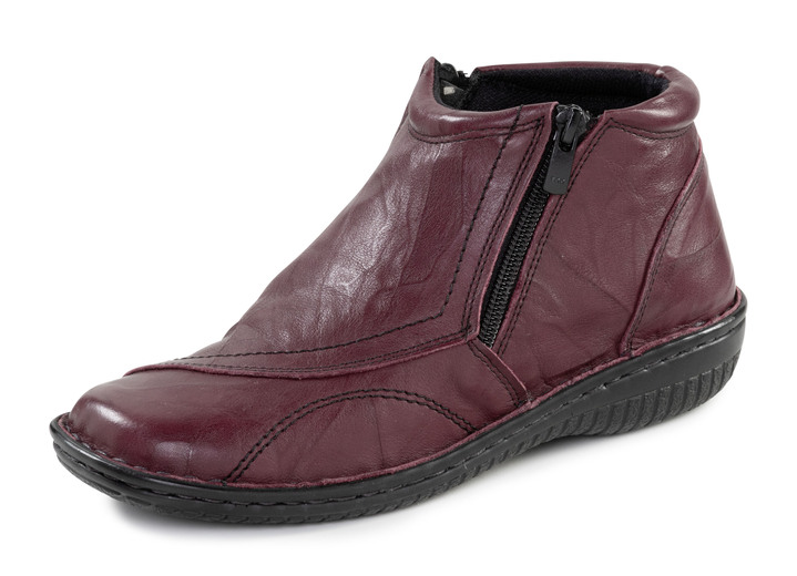 Stiefel & Stiefeletten - Booties, in Größe 036 bis 042, in Farbe BORDEAUX Ansicht 1