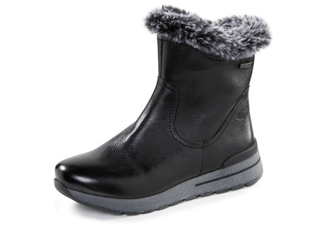 Caprice, gevoerde dames enkellaarsjes, winterschoenen, breedte H, met uitneembaar voetbed