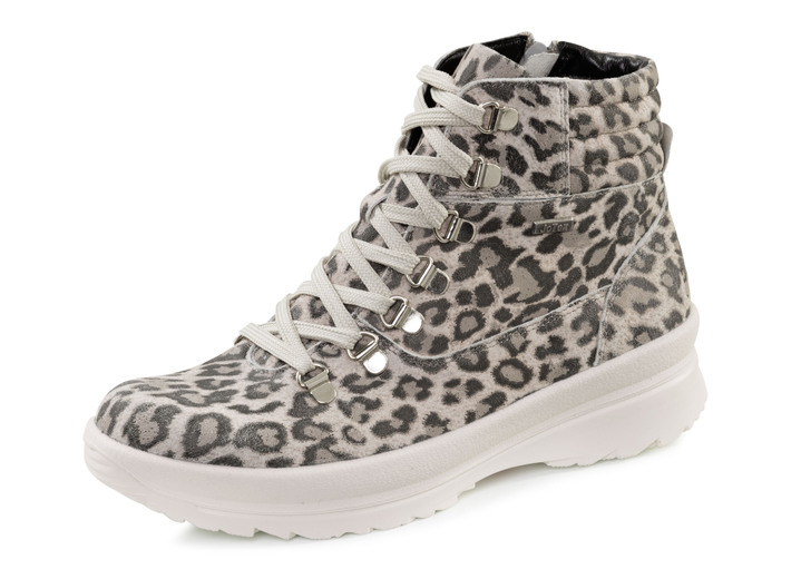 Stiefel & Stiefeletten - Booties, in Größe 036 bis 042, in Farbe SAND-GRAU Ansicht 1
