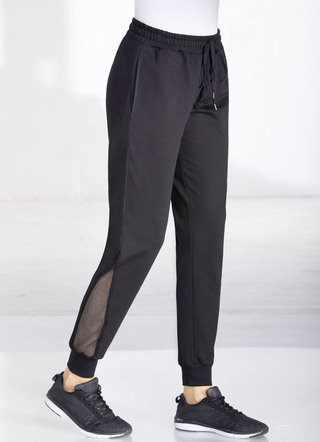 Vrijetijdsbroek met mesh-inzet in 4 kleuren