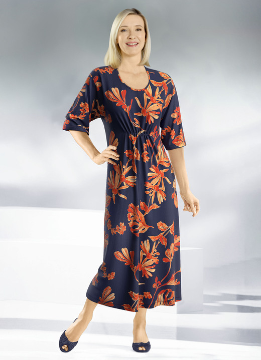 Homewear & vrijetijdsmode - Kaftan met schitterend gekleurde print, in Größe 038 bis 062, in Farbe MARIENE KREEFT