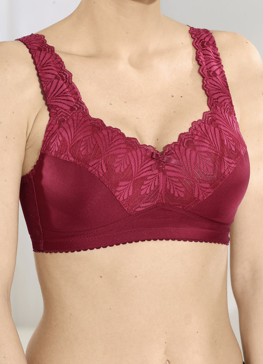 Soft-BH - BH Cup B, in Größe 080 bis 110, in Cup C, in Farbe BORDEAUX Ansicht 1