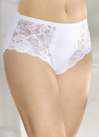 Set van vier slips met elastische kant