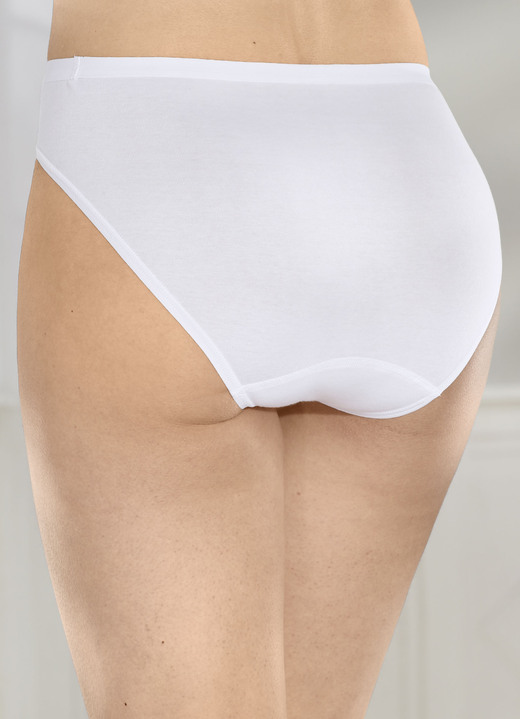Slips - Dreierpack Slips, in Größe L (44/46) bis S (36/38), in Farbe 3X WEISS Ansicht 1