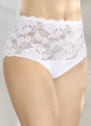 Laurina set van vier slips met elastische kant