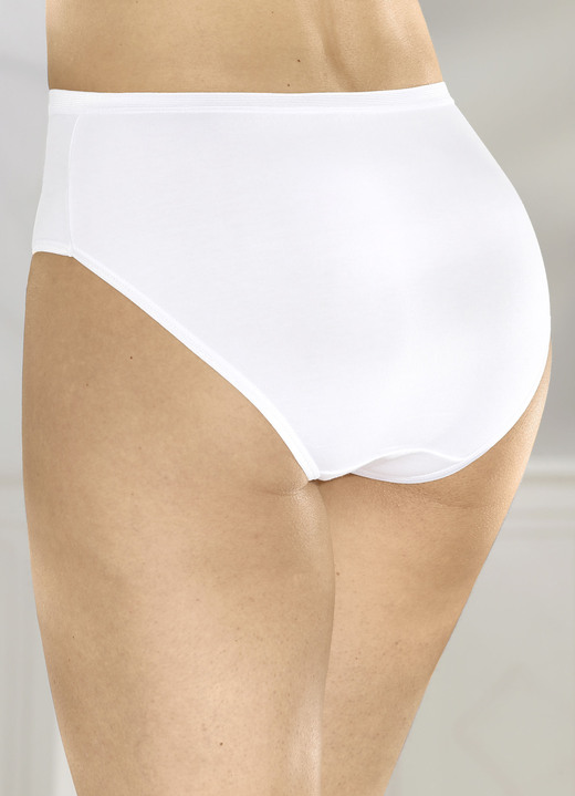 Slips - Fünferpack Slips, in Größe 038 bis 052, in Farbe WEISS Ansicht 1