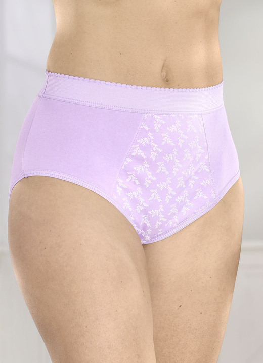 Slips - Fünferpack Formslips, in Größe 038 bis 056, in Farbe FLIEDER-WEISS Ansicht 1