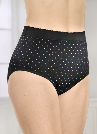 Set van vijf slips met verstevigd buikgedeelte