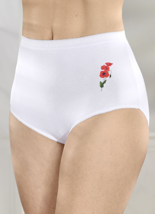 Set van vijf bloemenslipjes