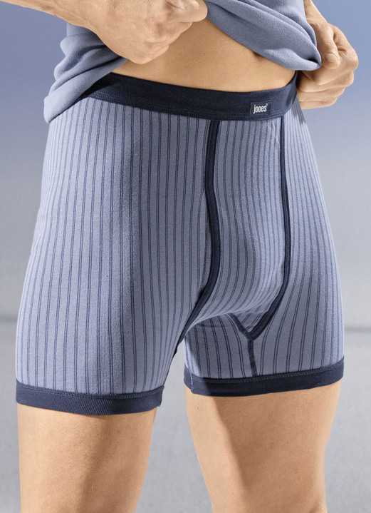 Slips & onderbroeken - Set van vier onderbroeken met zachte tailleband, in Größe 005 bis 011, in Farbe 2X INDIGO-NAVY, 2X MARINE-INDIGO Ansicht 1