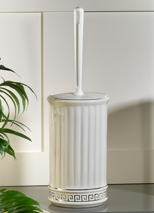 Badezimmeraccessoires - WC-Garnitur, in Farbe CREME-SILBER, in Ausführung Seifenschale Ansicht 1