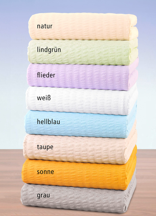 Spannbetttücher - 1 Spannbetttuch, in Größe 133 (1x 100/190–200 cm) bis 138 (1x 180/190–200 cm), in Farbe HELLBLAU