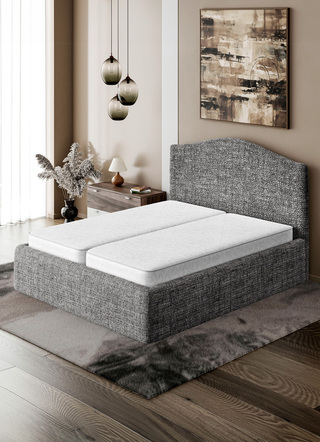 Stretchhoes voor boxspringbed in microvezelkwaliteit