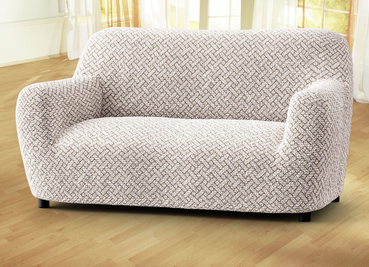 Sessel- & Sofaüberwürfe - Sesselbezug, in Größe 101 (Sesselbezug) bis 105 (TV-Sessel-Bezug), in Farbe BEIGE Ansicht 1