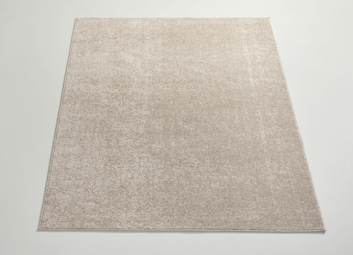 Modern - Onderhoudsvriendelijke, heerlijk zachte bruggen en tapijten, in Größe 111 (Brug, 57 x 90 cm) bis 298 (tapijt, 280x370 cm), in Farbe ZAND Ansicht 1
