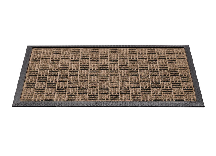 Schoonloopmatten - Deurmat met antislip rubberen achterkant, in Farbe BEIGE Ansicht 1